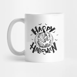 Halloween Scary Evil Pumpkin Funny Pumpkin Head Mug